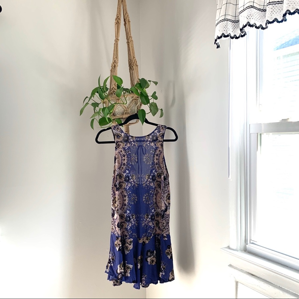 Free People floral mini dress